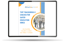 Ebook Frame for Top 7 Background Checks for Safer Education Hires