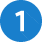 Blue Circle Number 1